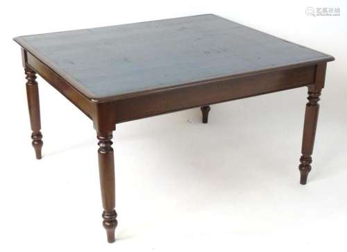 A late 19thC / early 20thC mahogany centre / library table w...