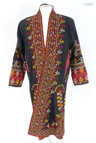 Vintage fashion / clothing: A hand-made Turkmen Chapan / coa...