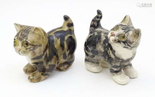 Two Winstanley models of Tabby kittens / cats. Each marked u...