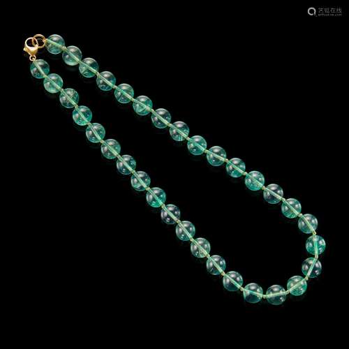 Green Fluorite Bead Necklace