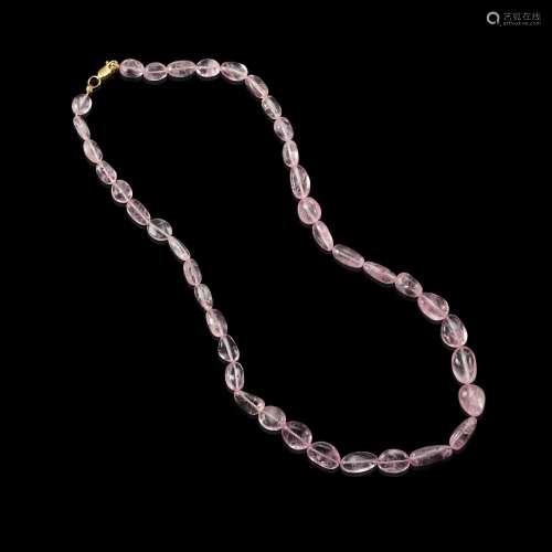 Pink Morganite Bead Necklace