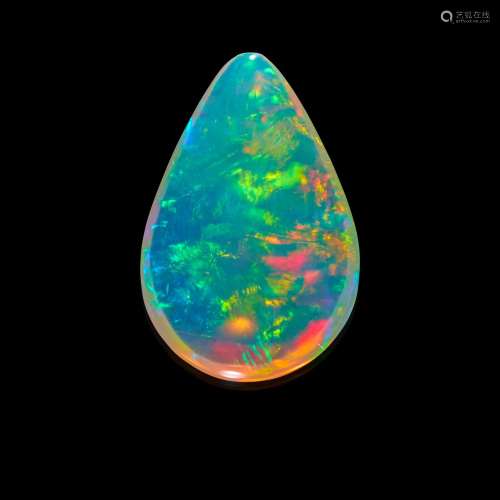 Pear-Shaped Crystal Opal