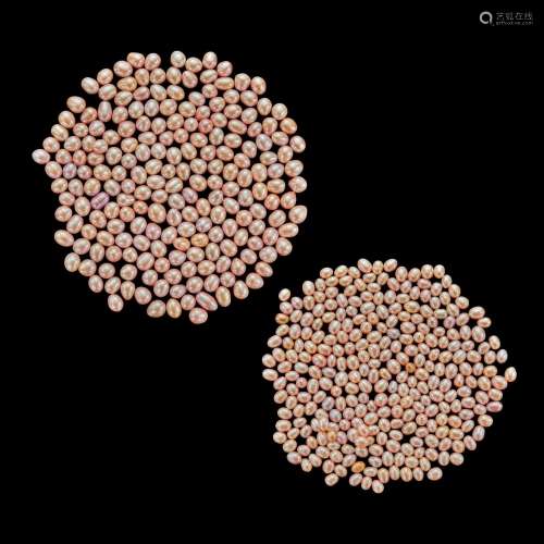 Group of Pink Freshwater Pearls