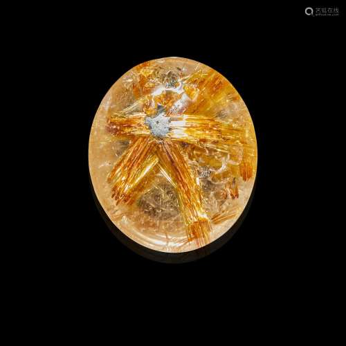 Star Rutile with Hematite in Quartz--A MEMBER OF THE 100 CAR...