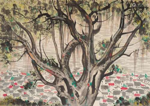 Wu Guanzhong, Chinese Painting and Calligraphy Work