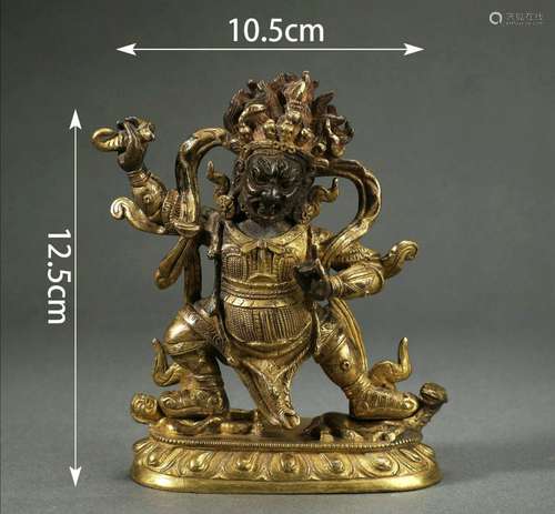 Gilt-Bronze Statue of Mahakala