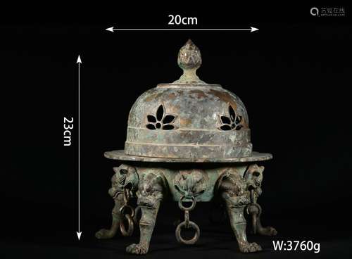 Openwork Bronze Censer