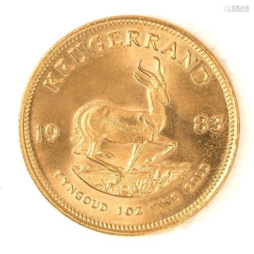 A South African Krugerrand Gold Coin