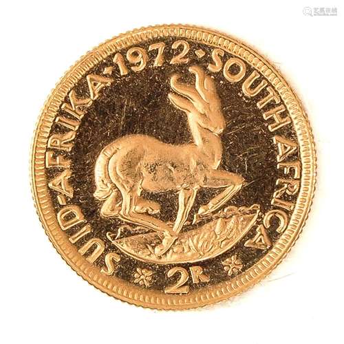 A South African 2R Rand Gold Coin