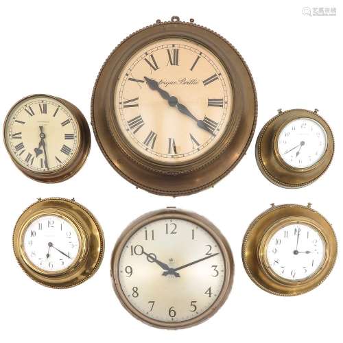A Collection of 6 Electric Clocks