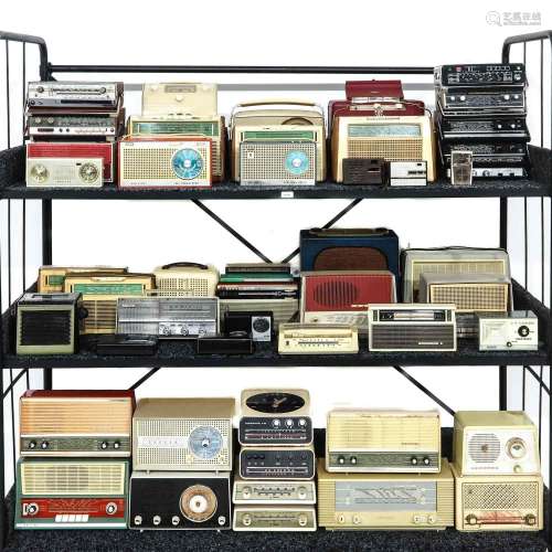 A Lot of Portable Transistor Radios