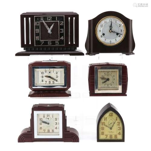 A Collection of Bakelite Clocks
