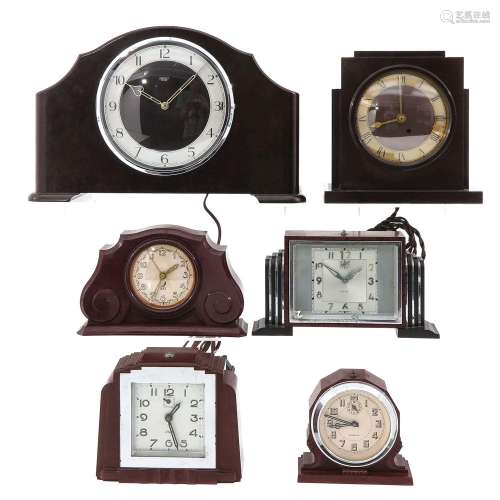A Collection of Bakelite Clocks