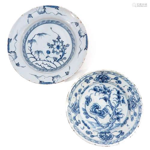 A Collection of Antique Delft Plates