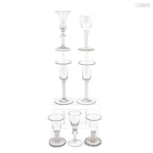 A Collection of 7 18th Century Glasses