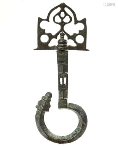 A MUDEJAR METALWORK SWIVEL, SPAIN, 14TH-15TH CENTURY