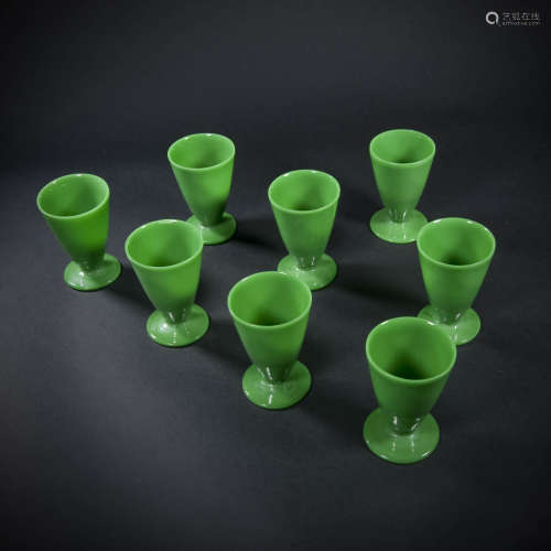 綠料杯 《八件組》