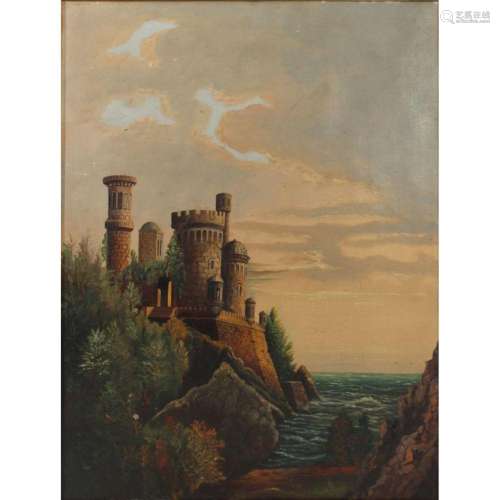 Oil on Canvas of a Castle.