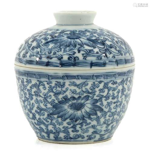 A Blue and White Bowl with Cover