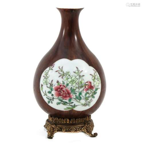 A Famille Rose Vase