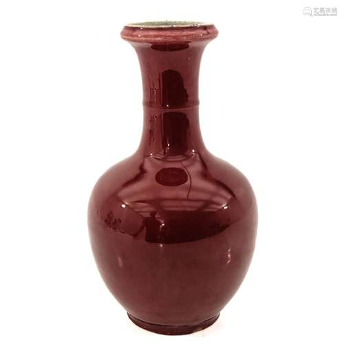 A Sang de Boeuf Vase