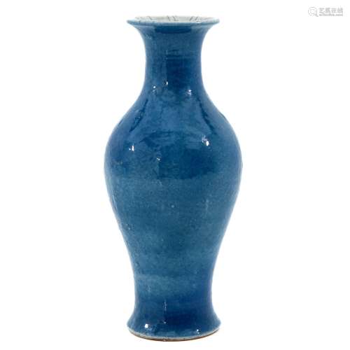 A Blue Glazed Vase