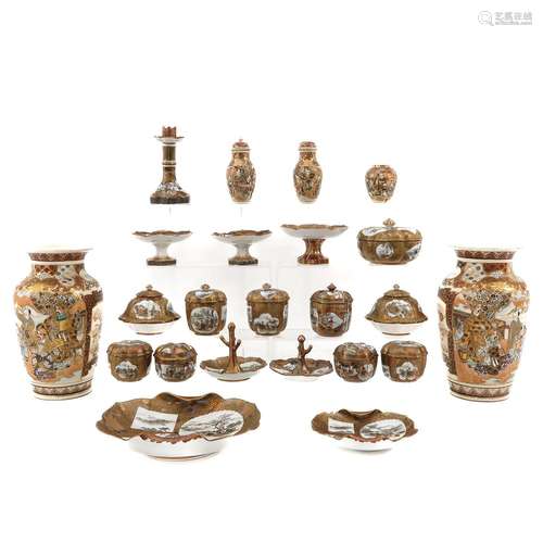 A Large Collection of Satsuma Porcelain