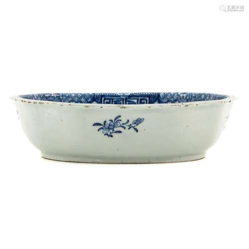 A Blue and White Serving Dish