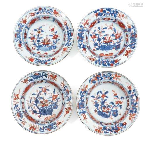 A Series of 4 Imari Bowls