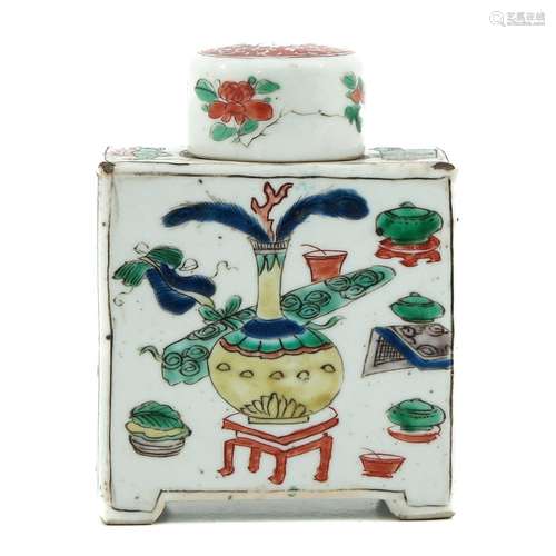 A Famille Verte Tea Box