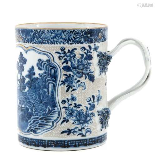 A Blue and White Mug