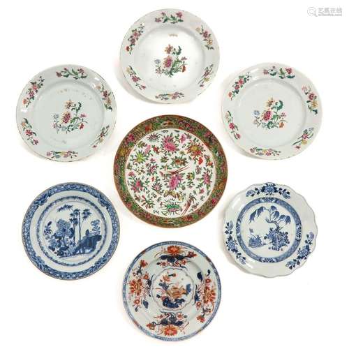 A Collection of 7 Plates