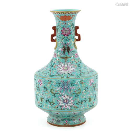 A Famille Rose Vase