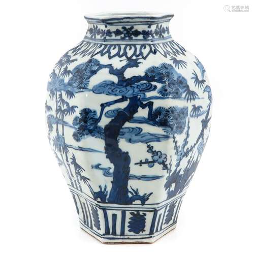 A Blue and White Jar