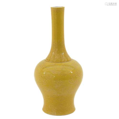 A Yellow Glazed Vase