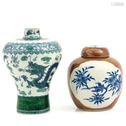 A Meiping Vase and Ginger Jar