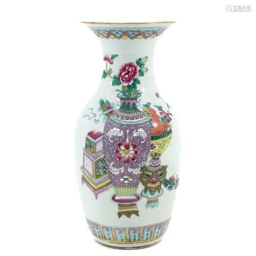 A Famille Rose Vase