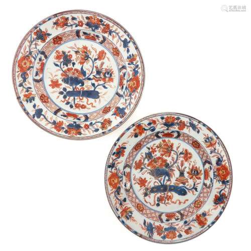 A Pair of Imari Plates