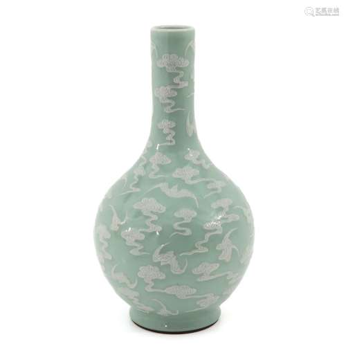 A Celadon Bottle Vase