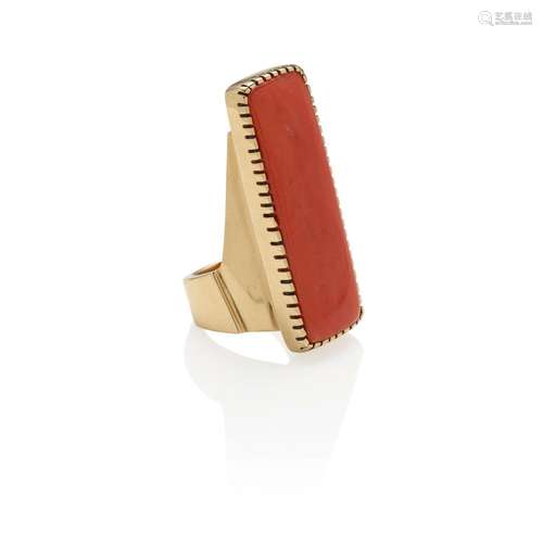 【Y】A Charles Loloma gold ring