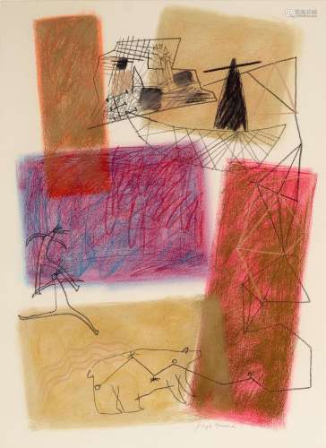 A Jaune Quick-to-See Smith drawing, El Morro 60, 1981