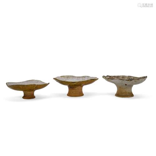 Three footed dishes, circle of Charles Loloma