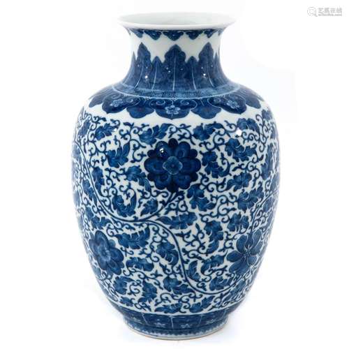 A Blue and White Vase