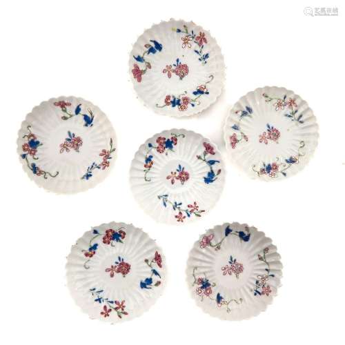 A Series of 6 Small Famille Rose Plates