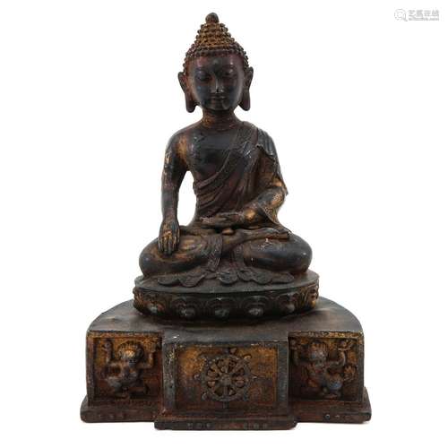 A Bronze Buddha Sculpture