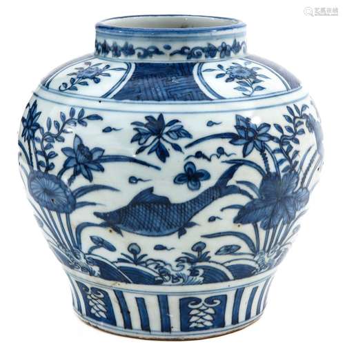 A Blue and White Jar