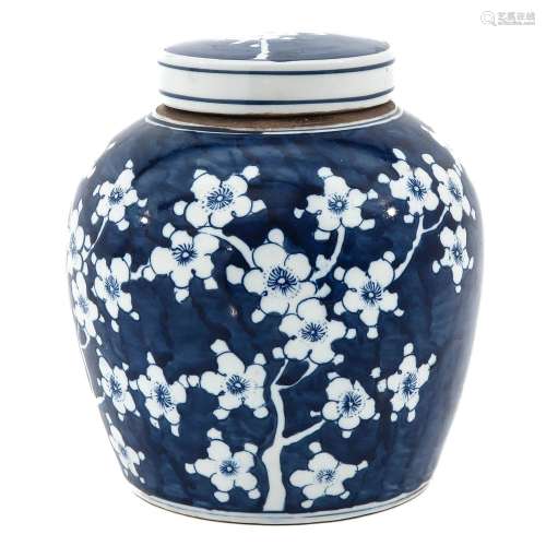 A Blue and White Ginger Jar