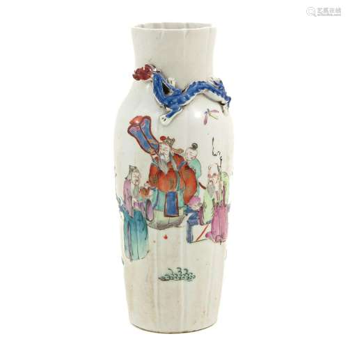 A Famille Rose Vase