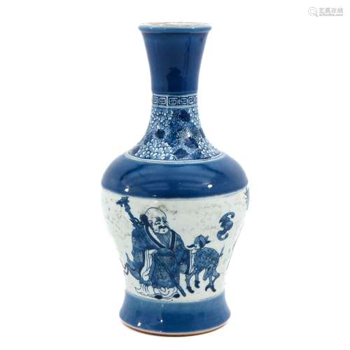 A Blue and White Vase