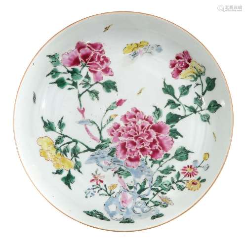 A Famille Rose Plate